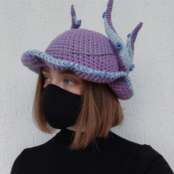 Gorro de Lana Cuernos Diabólicos - Ideal para Primavera Temprana