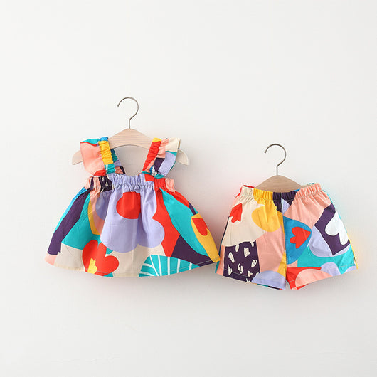 Conjunto Infantil de Dos Piezas: Musculosa y Shorts Estampados - Image 7