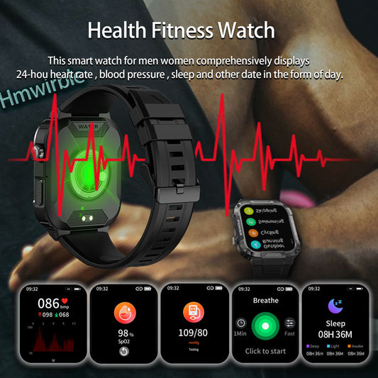 Reloj Inteligente MK66 con Monitoreo de Presión Arterial y Oxígeno