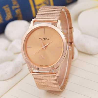Reloj de Hombre Elegante Minimalista con Malla Metálica Ultra Delgado