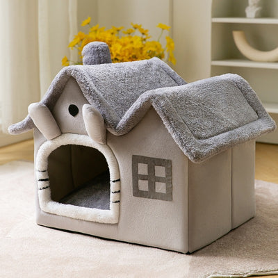 Casa Plegable para Perros y Gatos - Cama Térmica Desmontable Tipo Villa - Image 28