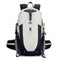 Mochila de Trekking AZELA Electron 40L - Blanco y Azul Marino para Senderismo y Viajes