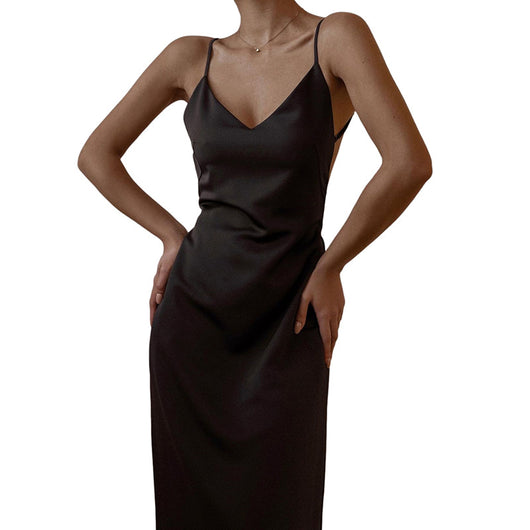 Vestido Midi Ajustado con Tirantes Sexy para Mujer - Image 7