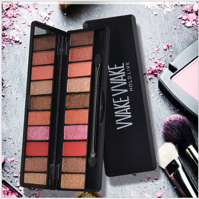 Paleta de Sombras Nacaradas Mate Resistente al Agua