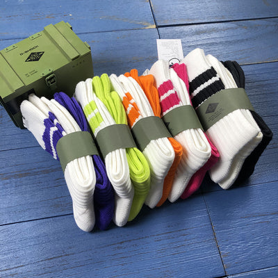 Calcetines de Lana Rayados Medianos Multiusos para Hombre - Image 7