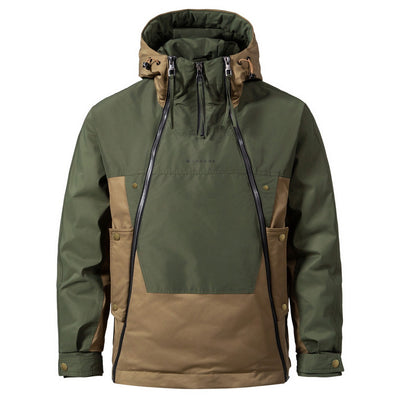 Chaqueta Funcional Americana con Capucha y Doble Cierre