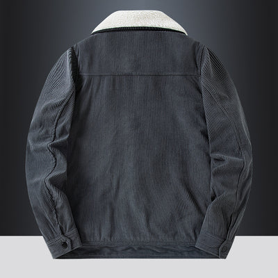 Abrigo de Pana para Hombre - Invierno Grueso y Cálido - Image 4