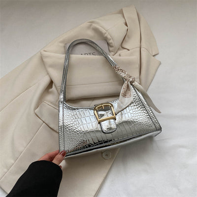 Bolso de Hombro Retro Casual con Asa Axilar - Image 4