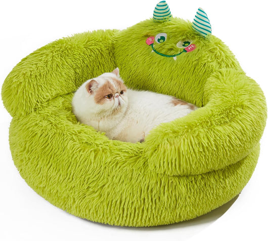 Cama Donut Acogedora para Perros y Gatos Pequeños - Diseño Suave con Borde Elevado - Image 9