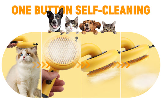 Cepillo Deslanador para Gatos en Forma de Abeja - Limpieza Automática y Masaje Suave - Image 12