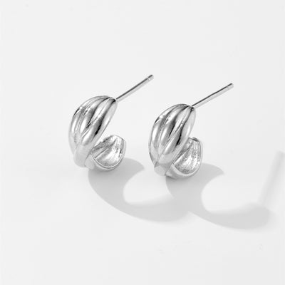 Aretes Coreanos Diseño Nicho Anillo Irregular - Image 12