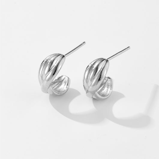 Aretes Coreanos Diseño Nicho Anillo Irregular - Image 12