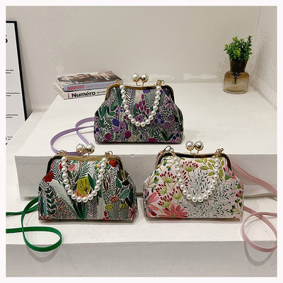 Bolso de Mano Vintage Estilo Pastoral para Mujer - Image 9