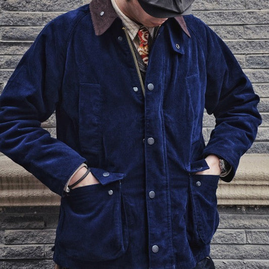 Abrigo Trench Vintage en Pana Estilo Maillard