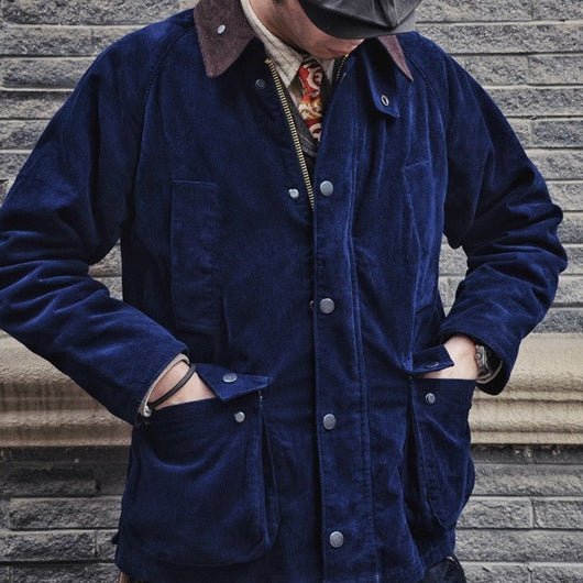 Abrigo Trench Vintage en Pana Estilo Maillard