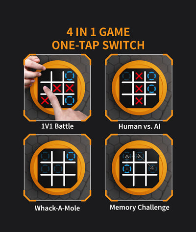 Consola de Juegos Portátil 4 en 1: Entrenamiento Mental Tic-Tac-Toe - Image 18