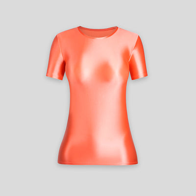 Playera Ajustada de Manga Corta en Spandex para Mujer - Image 26