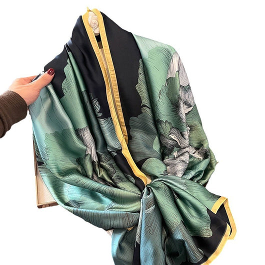 Pañuelo de Seda Estampado para Mujer - Foulard Protector Solar - Image 5