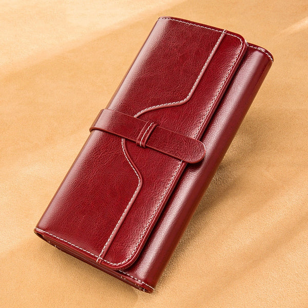 Bolso de Cuero Genuino de Gran Capacidad
