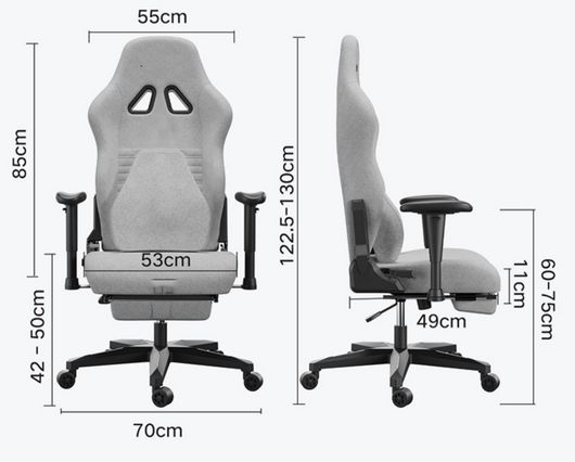Silla Gamer Ergonómica con Tela Transpirable y Amigable con la Piel - Image 8