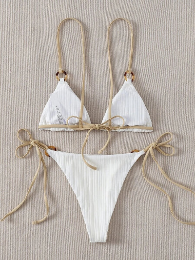 Bikini Dos Piezas Clásico con Tirantes Ajustables - Image 12