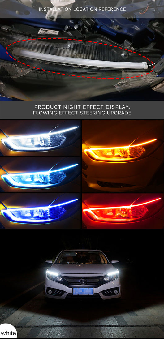 Tira LED Intermitente Dinámico para Auto - Luces Diurnas y Señalización - Image 13