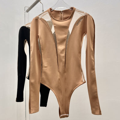 Enterizo Corset de Lujo Ligero con Manga Larga para Mujer - Image 9