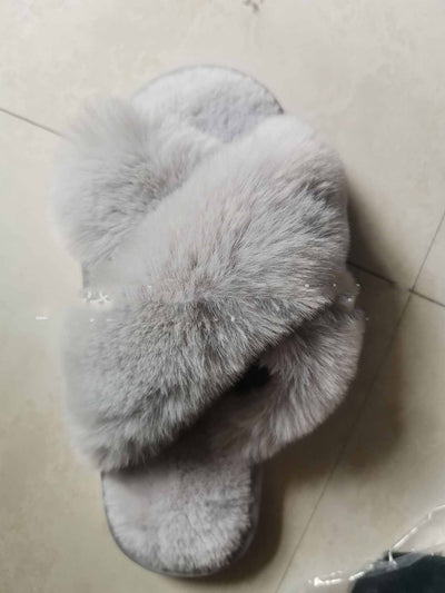 Pantuflas Peluche Cálidas para Mujer - Chanclas Suaves de Piel Sintética - Image 5
