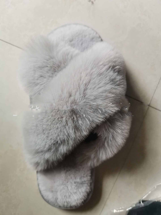 Pantuflas Peluche Cálidas para Mujer - Chanclas Suaves de Piel Sintética - Image 5