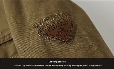 Chaqueta Casual Hombre Cuello Mao Bolsillos Múltiples - Image 17