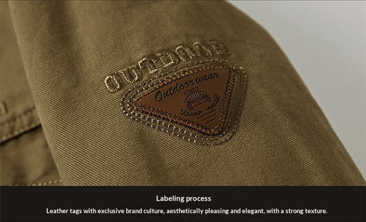 Chaqueta Casual Hombre Cuello Mao Bolsillos Múltiples - Image 17