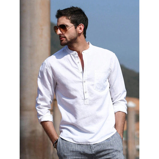 Camisa Casual de Manga Larga Transpirable para Hombre - Image 2