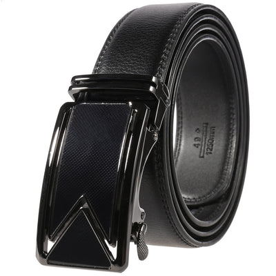 Cinturón de Cuero Bovino Premium con Hebilla Automática de Doble Capa - Image 24