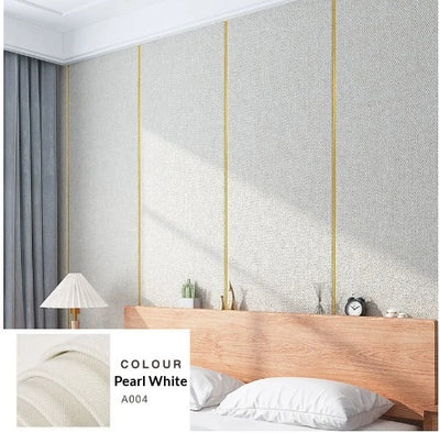 Papel Tapiz Autoadhesivo Textura Lino Reforzado para Cabecero de Cama - Image 11