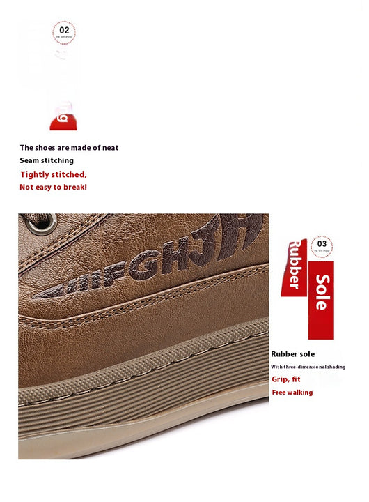 Zapatos de Cuero Casual Transpirables para Hombre - Diseño Versátil - Image 16