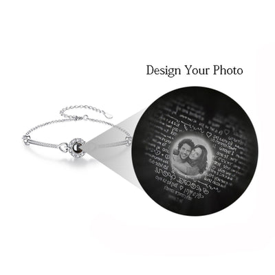 Pulsera de Plata S925 Girasol Ojo de Ángel con Proyección en 100 Idiomas - Image 4