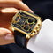Reloj Cuarzo Digital Dual Pantalla Multifunción Cuadrado