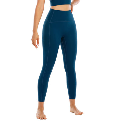 Pantalones de Yoga Cintura Alta Nude Durazno con Tecnología Anti-Transparencia - Image 6