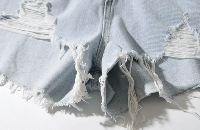 Shorts Denim Rotos con Tirantes para Mujer - Image 8
