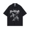 Camisa de Manga Corta con Estampado Abstracto para Hombre