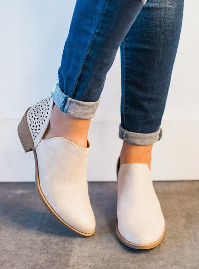 Botas Retro de Malla con Tacón Cuadrado para Mujer - Botines Cómodos Tipo Slip-On - Image 14