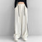 Pantalones Anchos de Talle Alto en Tono Damasco para Mujer
