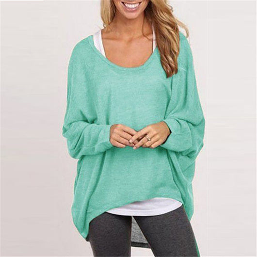 Suéter Suelto para Mujer Tejido Multicolor Cuello Redondo - Image 5