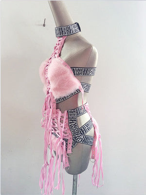 Traje de Baño Enterizo Hueco para Cantantes y Artistas - Image 9