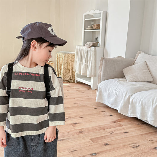 Camiseta Larga Infantil Estilo Coreano para Niños y Niñas - Colección Otoño - Image 11