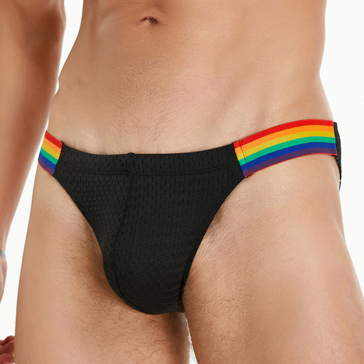 Calzoncillos Hombre Malla Nylon Cintura Arcoíris Baja Comodidad - Image 14