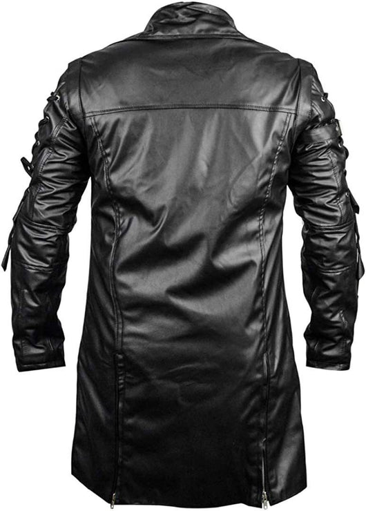 Abrigo de Cuero Medieval Punk Goth para Tallas Grandes - Disfraz Halloween - Image 15