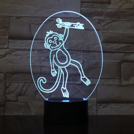 Lámpara 3D con Efecto de Luz