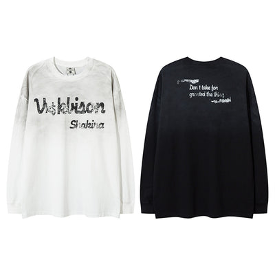 Camiseta Manga Larga Hombre Letras Góticas - Image 4