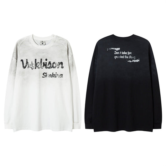 Camiseta Manga Larga Hombre Letras Góticas - Image 4